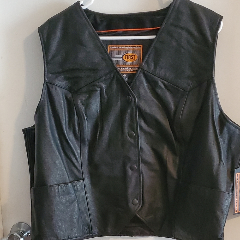 Leather vest